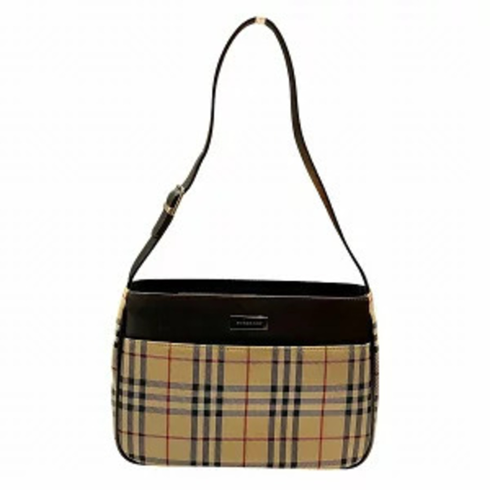 Burberry Nova Check One Shoulder Hobo Bag Shoulder